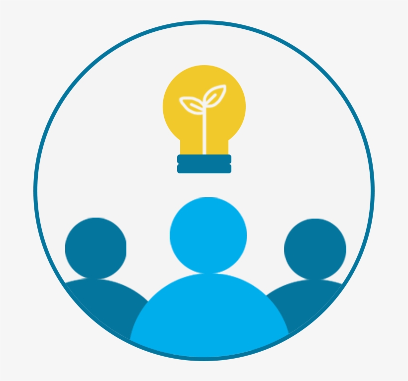 820x767 Three People Icons With A Lightbulb Above Them Inside