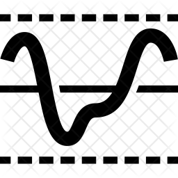 256x256 Electrical Threshold Icon Of Glyph Style