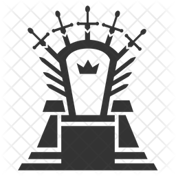 256x256 Knight Throne Icon Of Glyph Style