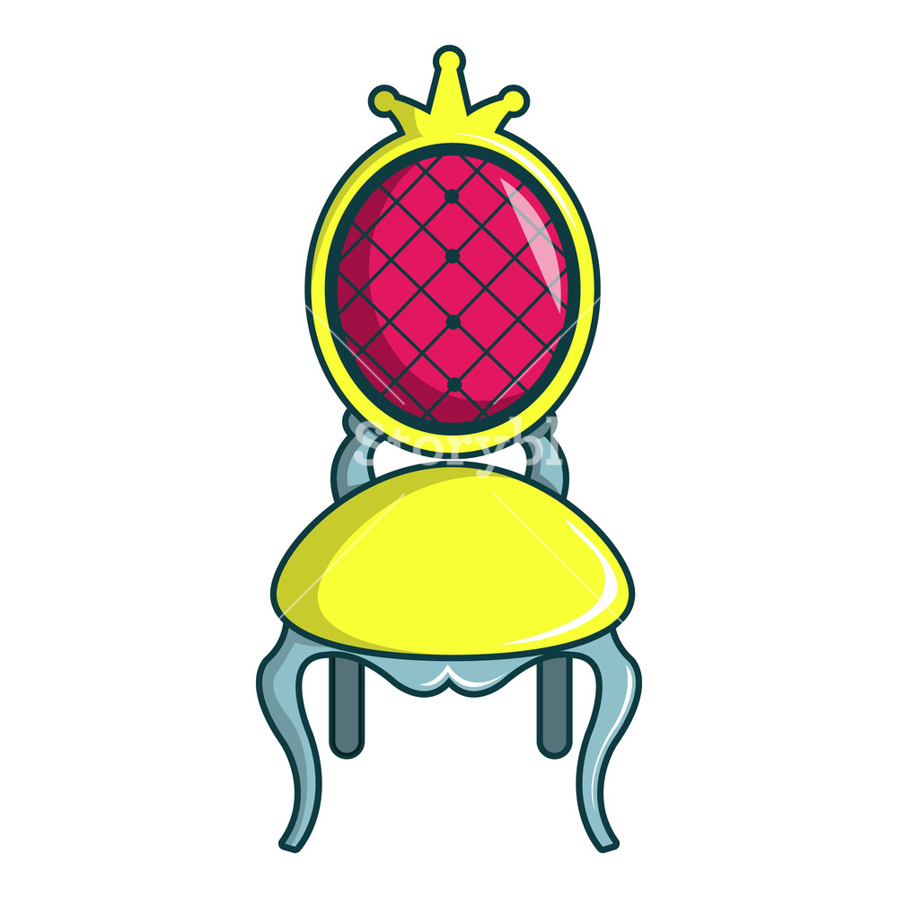 1000x1000 Princess Throne Icon Cartoon Illustration Of Princess Throne Icon