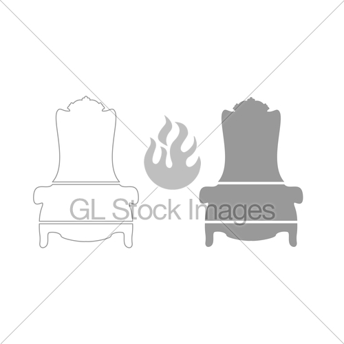500x500 Throne Icon Gl Stock Images