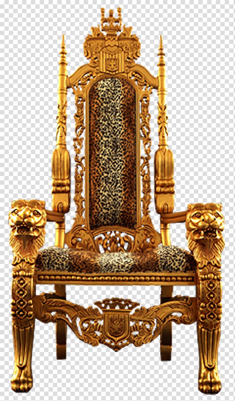 800x1367 Brown And Gray Wooden Armchair Throne Icon, Retro Throne Golden