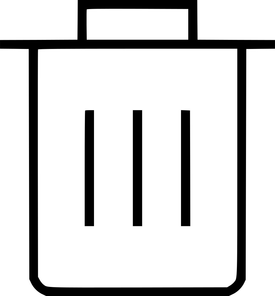 910x980 Trash Can Bin Delete Throw Away Png Icon Free Download