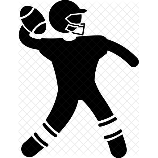 512x512 Throwing Ball Icon Of Glyph Style