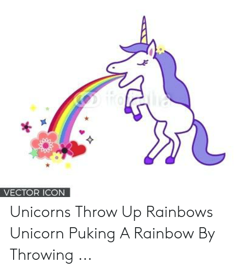 500x557 Vector Icon Unicorns Throw Up Rainbows Unicorn Puking A Rainbow
