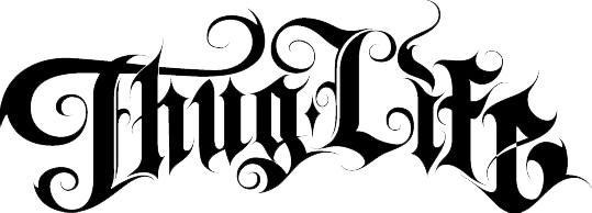 539x194 Download Free Thug Life Text Transparent Image Icon Favicon