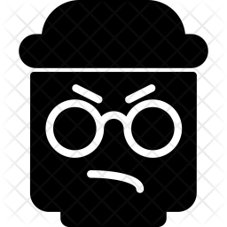 256x256 Thug Icon Of Glyph Style