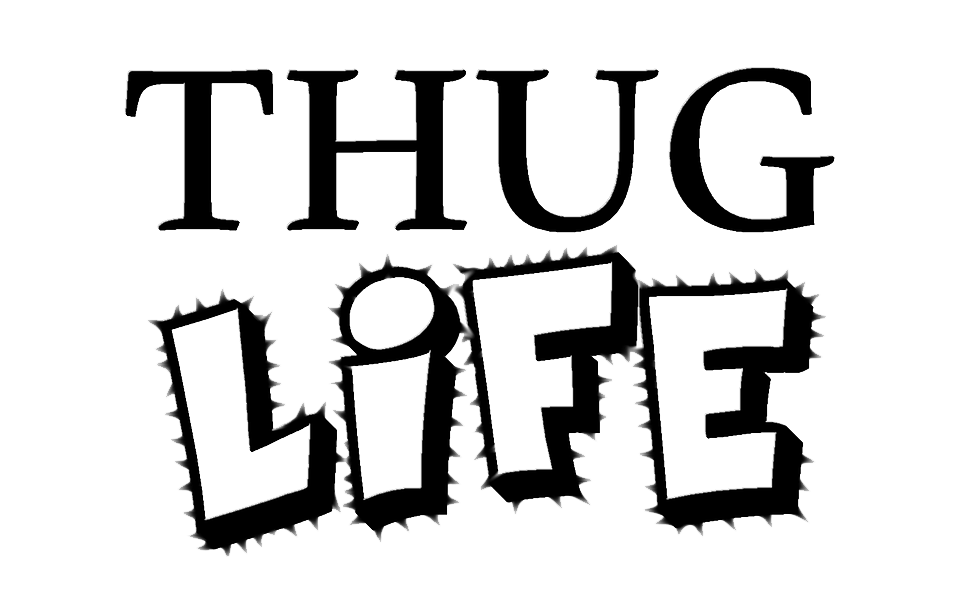 960x610 Download Free Thug Life Text Transparent Background Icon Favicon