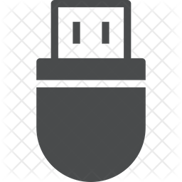 256x256 Flash Drive Icon Of Glyph Style