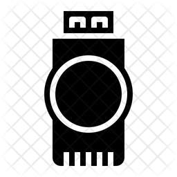 256x256 Thumb Drive Icon Of Glyph Style