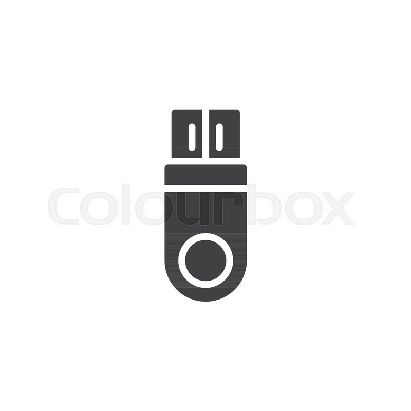 800x800 Usb Flash Drive Vector Icon Filled Stock Vector Colourbox