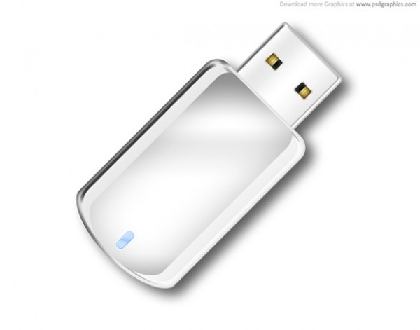 600x471 White Usb Flash Drive Icon
