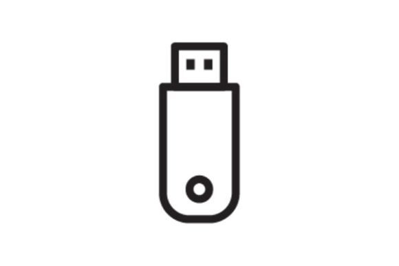 580x386 Flash Drive Icon Graphic