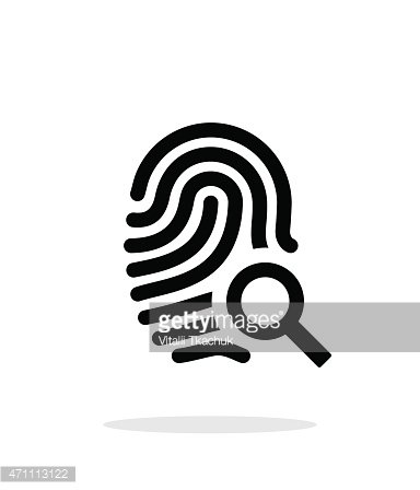 384x448 Fingerprint And Thumbprint Icon On White Background Premium
