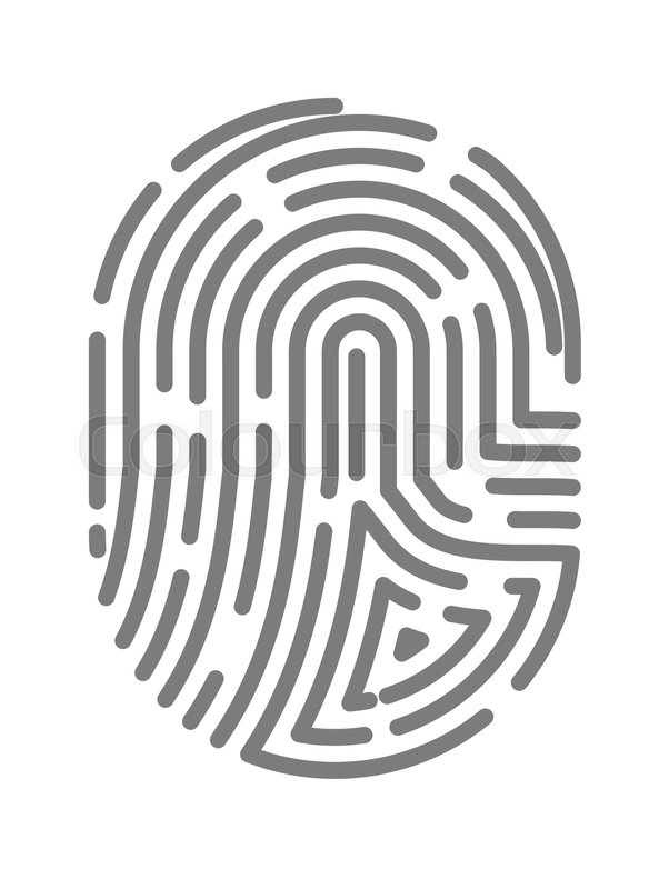 602x800 Fingerprint Or Fingertip Print Pattern Stock Vector Colourbox