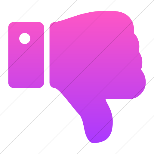 512x512 Iconsetc Simple Ios Pink Gradient Bootstrap Font Awesome Thumbs