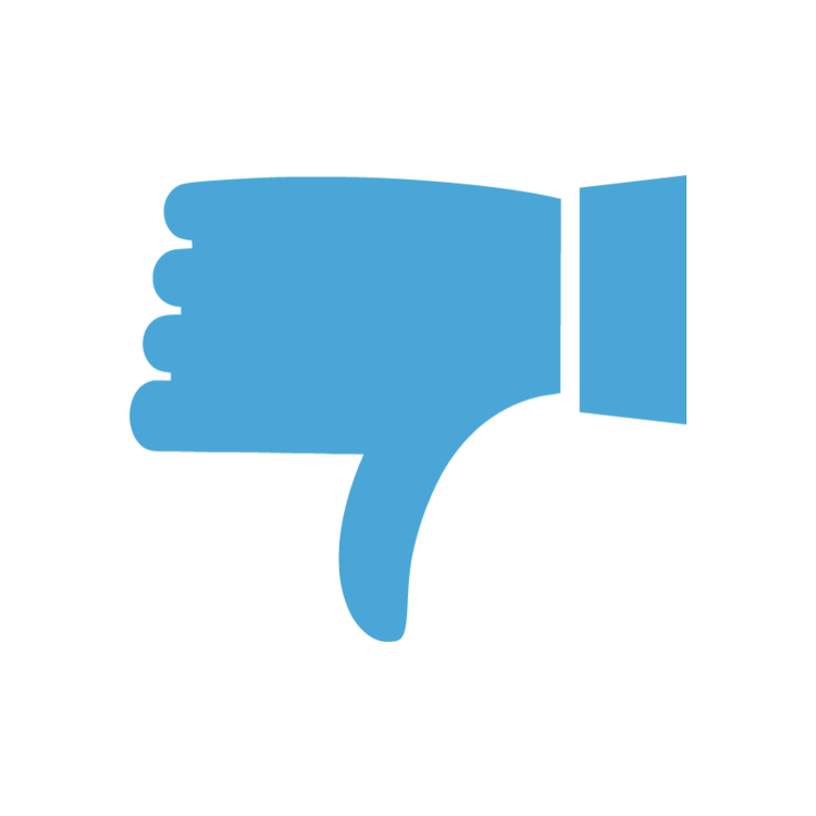 750x750 Thumbs Down Icon