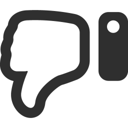 256x256 Thumbs Down Icon Download Mono Business Icons Iconspedia