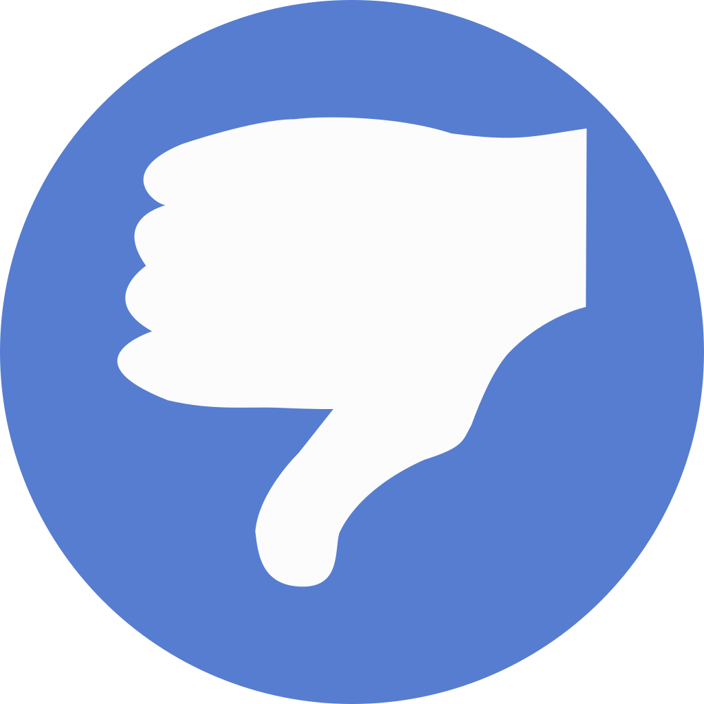 1024x1024 Election Thumbs Down Icon Circle Blue Election Iconset Icon