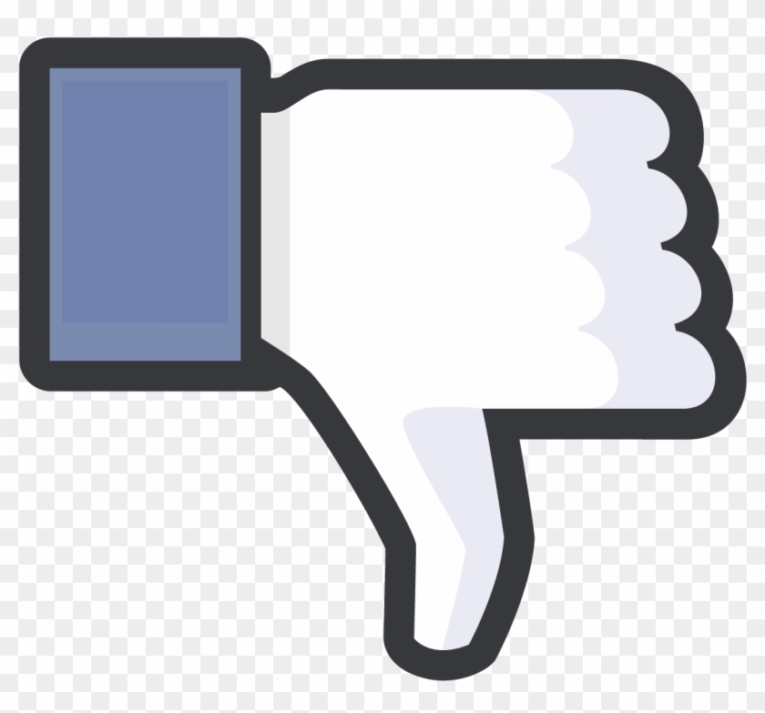 840x783 Facebook Thumbs Down Icon Black Outline