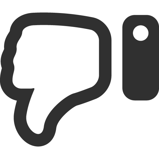 512x512 Thumbs Down Icon Mono Business Iconset Custom Icon Design