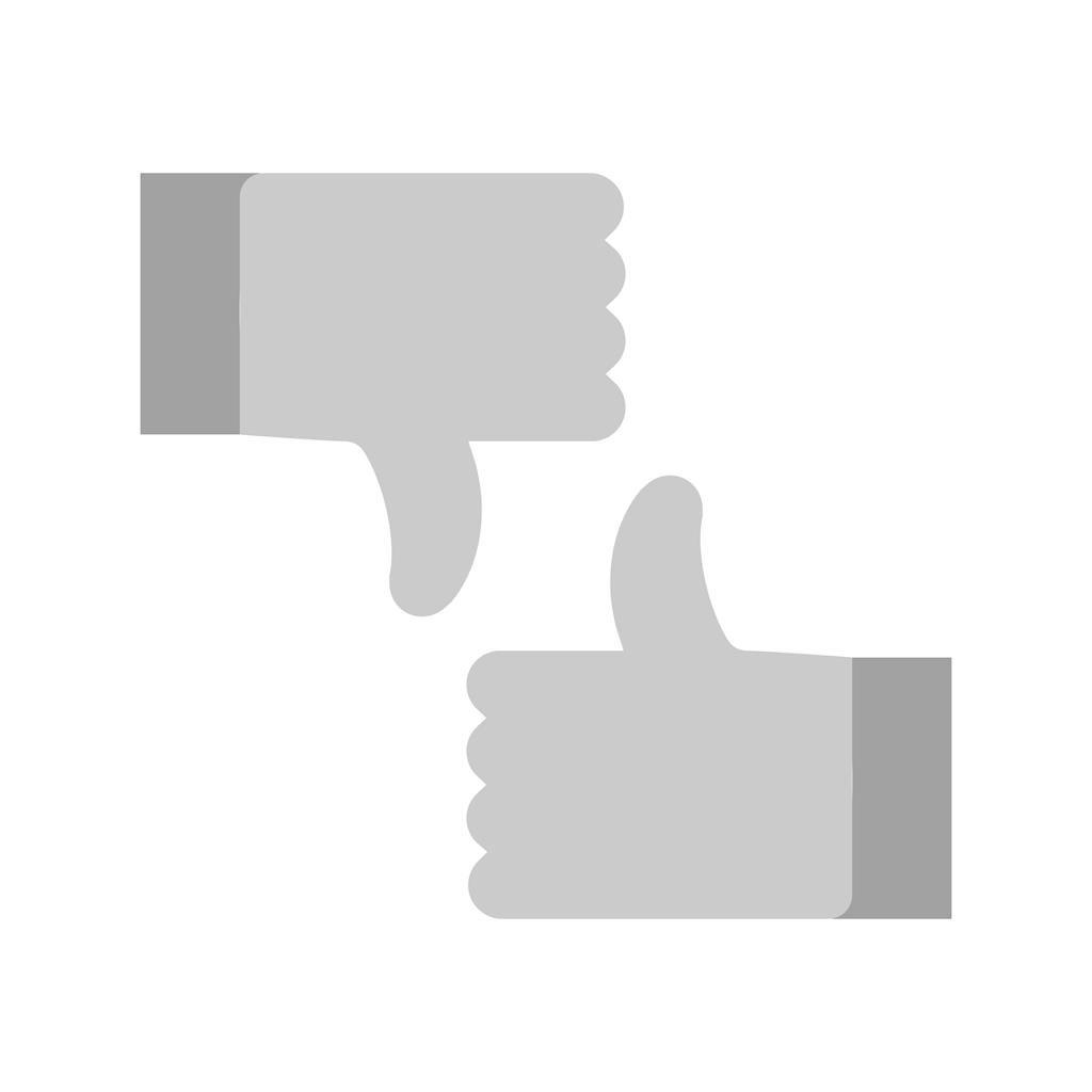 1024x1024 Thumbs Up Down Greyscale Icon