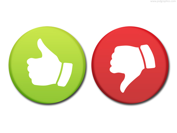 610x458 Thumbs Up Down Icon