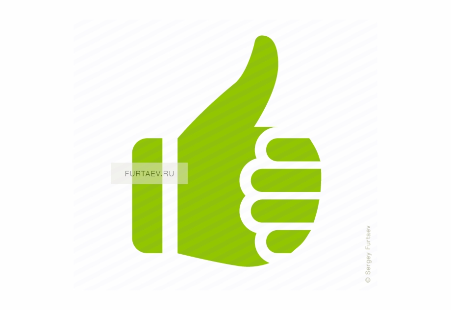 920x633 Vector Icon Of Thumbs Up Approval Hand Gesture