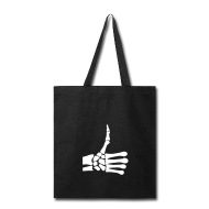 190x190 Thumbs Up Icon, Skeletal Tote Bag Spreadshirt
