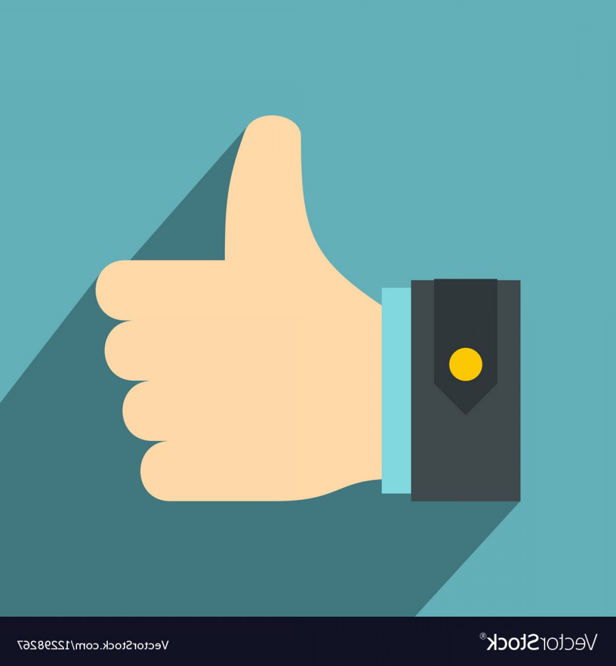 1200x1296 Thumbs Up Icon Flat Style Vector Soidergi