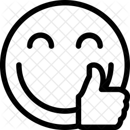 256x256 Thumbs Up Icon Of Line Style