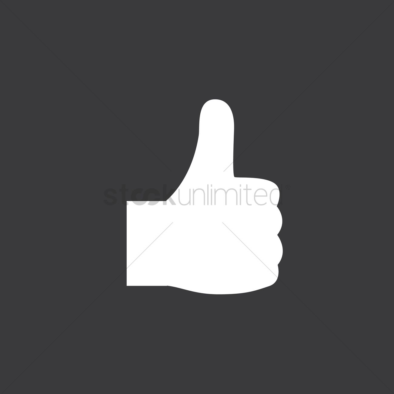 1300x1300 Thumbs Up Icon Vector Image