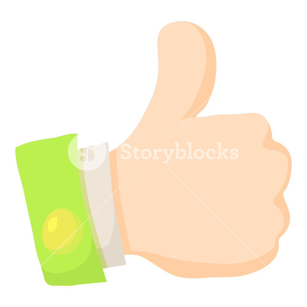 1000x1000 Thumbs Up Icon Cartoon Illustration Of Thumbs Up Icon For Web
