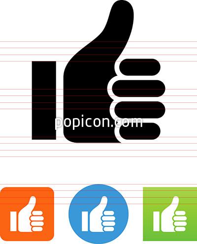 400x496 Vector Thumbs Up Icon