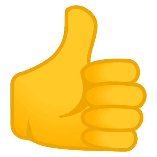512x512 Thumbs, Up Icon Free Of Noto Emoji People Bodyparts