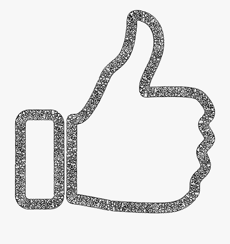 920x978 Floral Flourish Thumbs Up Icons Png Free