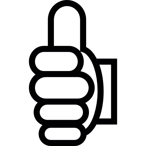 512x512 Thumbs Up Outline Sign Icons Free Download