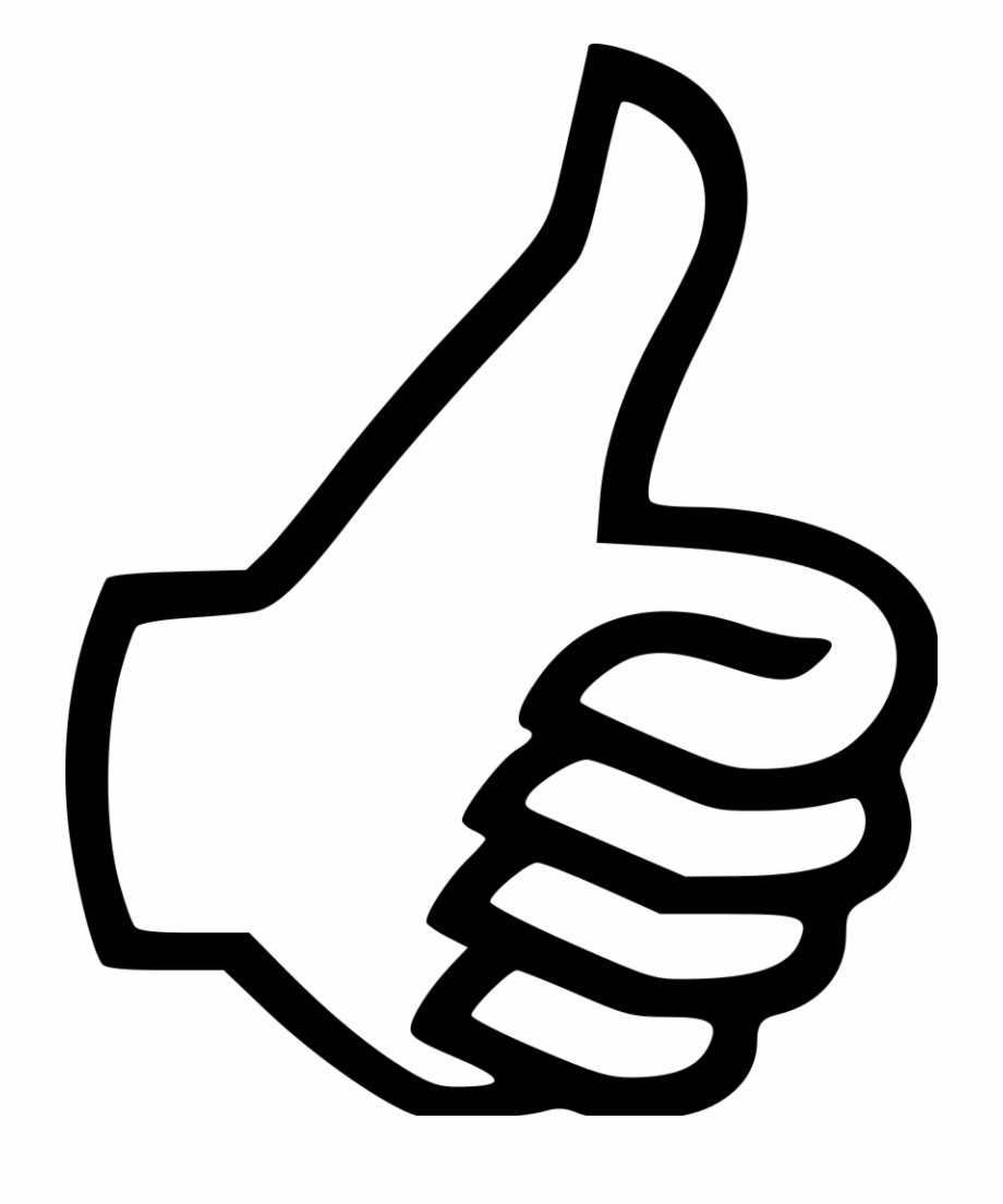 920x1104 Thumb Clipart Thumbs Up Icon