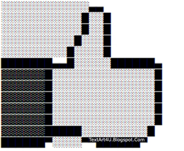 595x489 Thumbs Up Collection Ascii Text Art Cool Ascii Text Art U