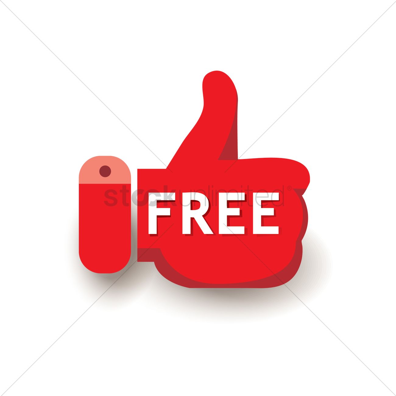 1300x1300 Thumbs Up Icon With Free Text Vector Image