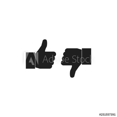 500x500 Thumbs Up Thumbs Down Icons