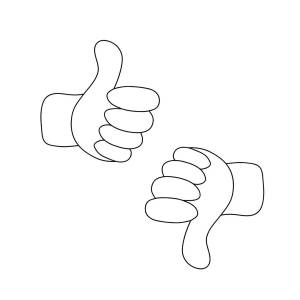 300x300 Up And Down Hands Vector