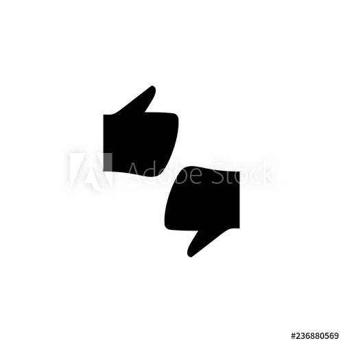 500x500 Hand, Fingers, Gesture, Thumbs Up, Thumbs Down Icon Element