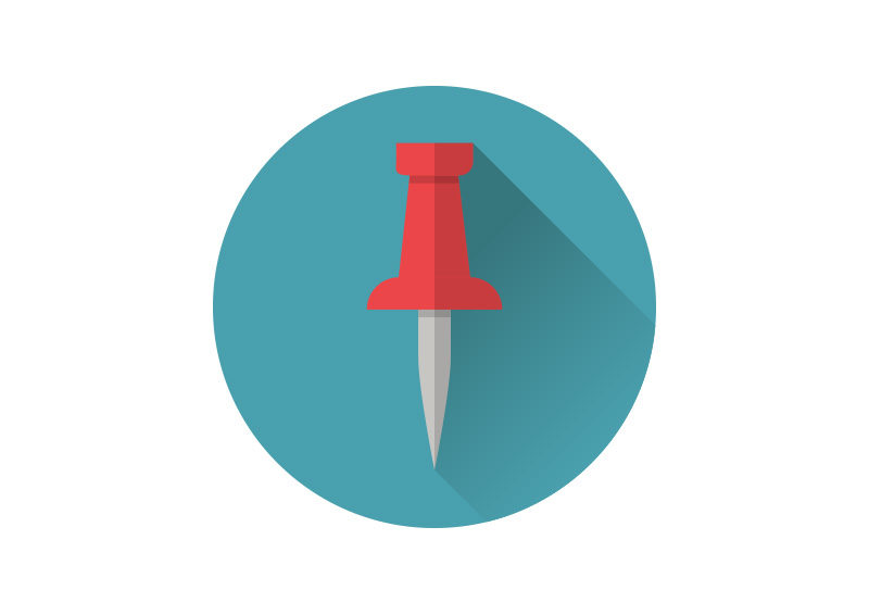 800x566 Thumbtack Flat Icon