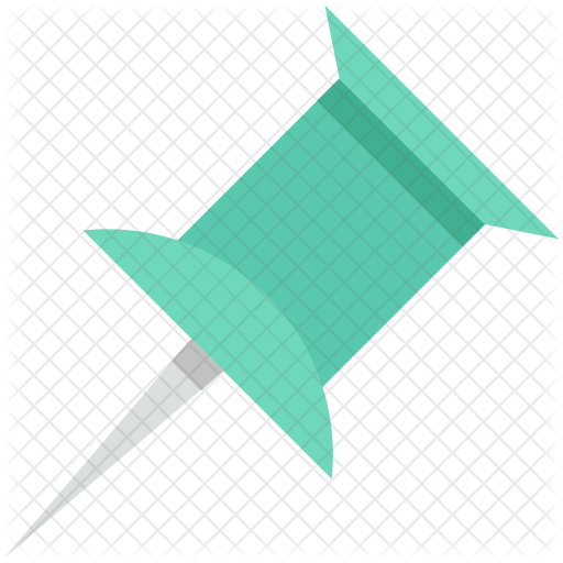 512x512 Thumbtack Icon Of Flat Style