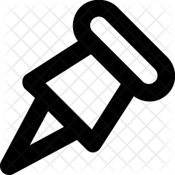 256x256 Thumbtack Icon Of Line Style