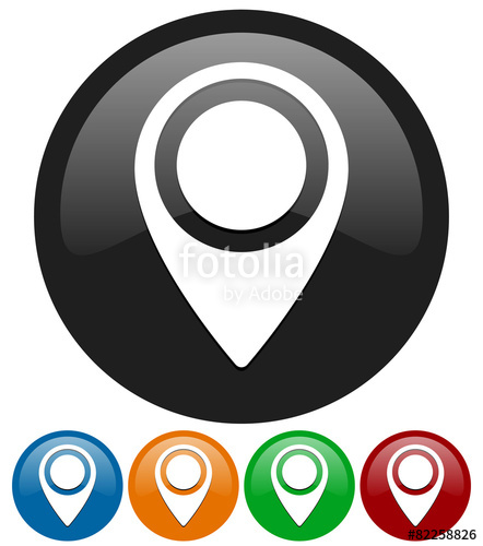 442x500 Map Marker, Location Marker, Abstract Push Pin, Thumbtack Icon