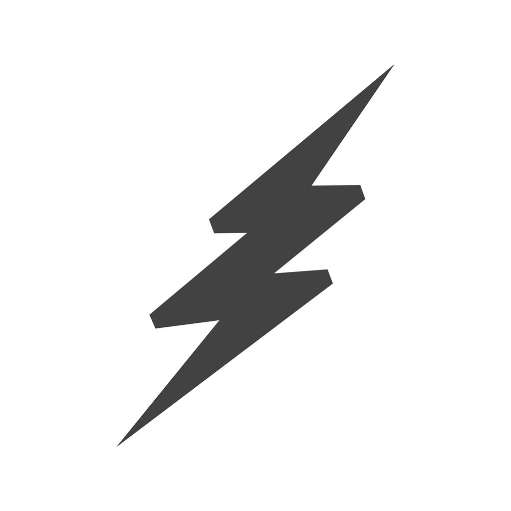 1024x1024 Lightning Bolt Blue Black Icon