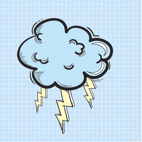 490x490 Vector Of Thunder Cloud Icon