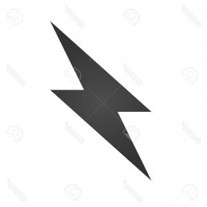 300x300 Photostock Vector Thunderbolt Icon Simple Flat Logo Of Thunderbolt